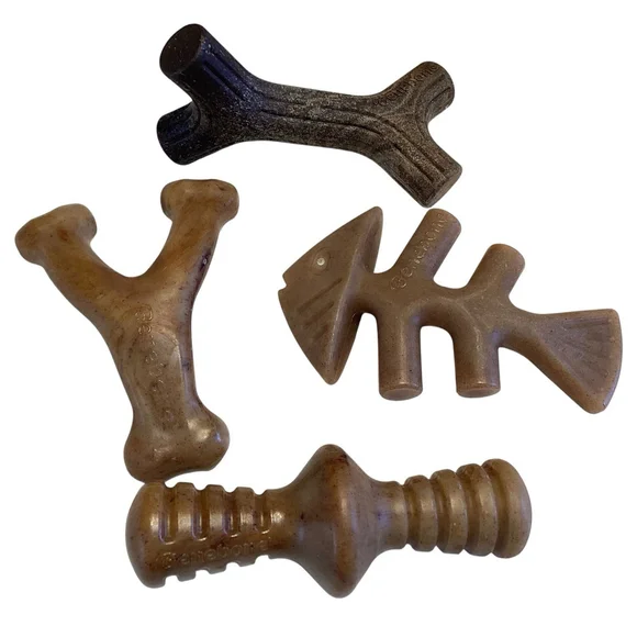 Benebone Dog Chew Toys Set Of 4 Bacon Flavor Small Dogs Durable New In Box - Picture 2 of 4